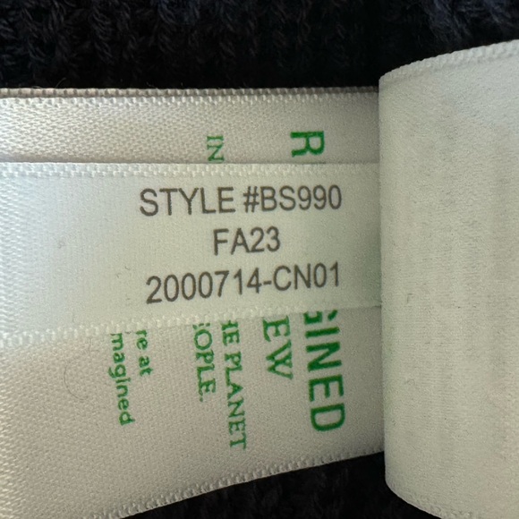 J Crew Quiet Luxury Turtleneck Cotton Cashmere Navy Blue Relaxed Sweater Large - Picture 13 of 13